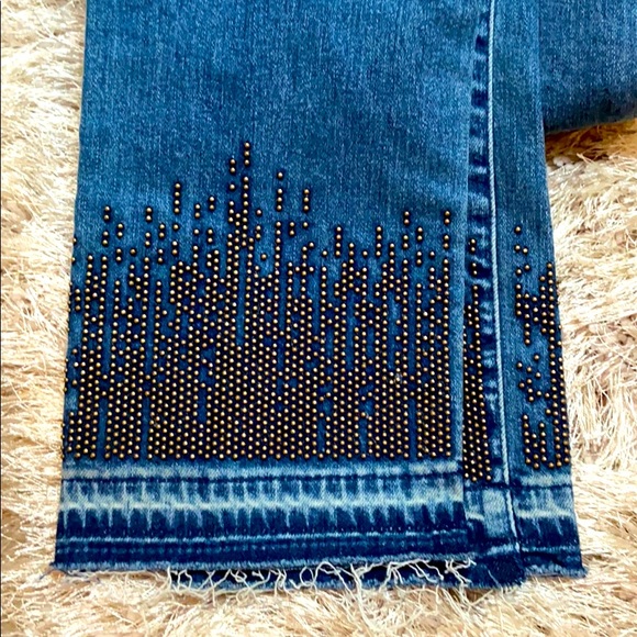 NWT True Religion cropped Cobra beaded hem 28 - Picture 7 of 12